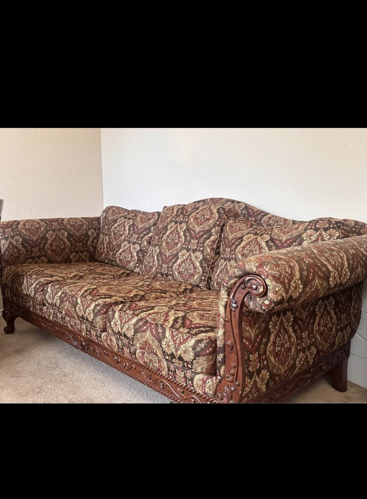 Retro Vintage Style Couch Statement Piece