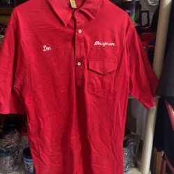 Snap On Uniform Shirt.     XL