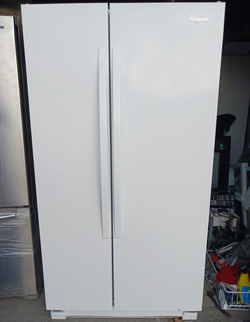 Whirlpool Side by Side Refrigerator White with AdjustableShelves