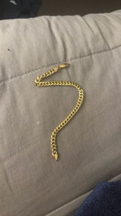 10k gold wrist chain (real)