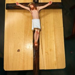 Handcrafted Talavera Crucifix – Mexican Folk Art Wall Decor – 16” Religious Ceramic