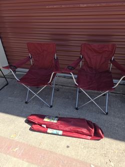 2-foldable chairs w/storage bag