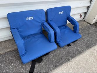 $40 for both! BRAWNTIDE Backpack Stadium Seat for Bleachers with Back Support! Great condition!