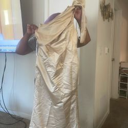 wedding satin dress wore only once to a wedding i have two of theses