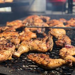 Custom BBQ Pit Trailer for Cooking Chicken 