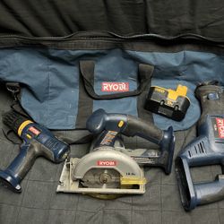 Ryobi 18v Tools