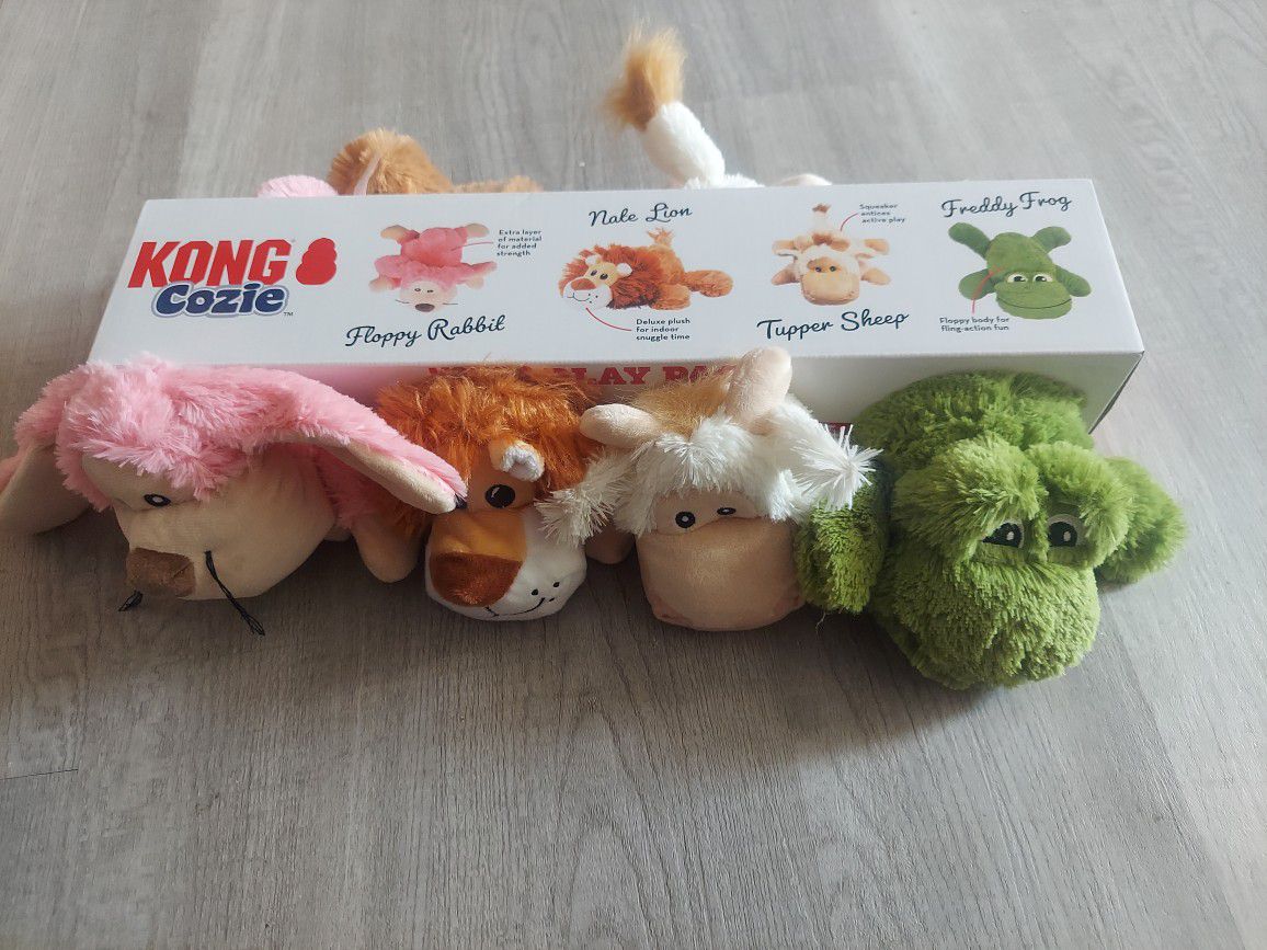 Kong Cozie Dog Toys 4 Pack