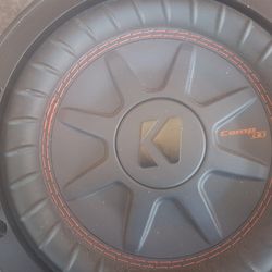 ONE SPEAKER UNA BOSINA KICKER DOBLE BOBINA 8 INCHES GOOD CONDICIÓN ABLO ESPAÑOL