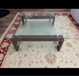 3 Piece Tempered Glass Table Set