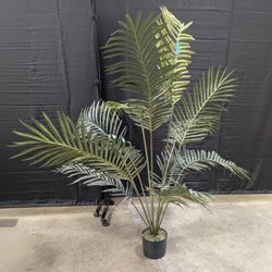 Faux Plant in Black Pot