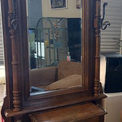 Antique Hall Tree  By Pulaski Furniture