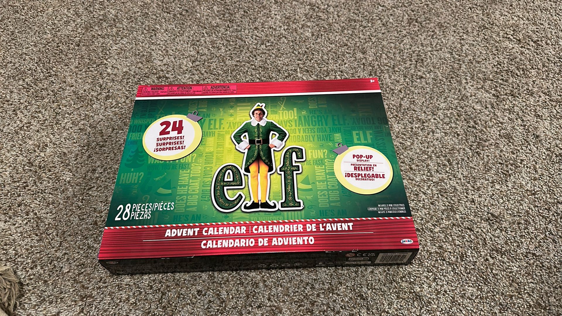 Elf Christmas Advent Calendar 2024 New