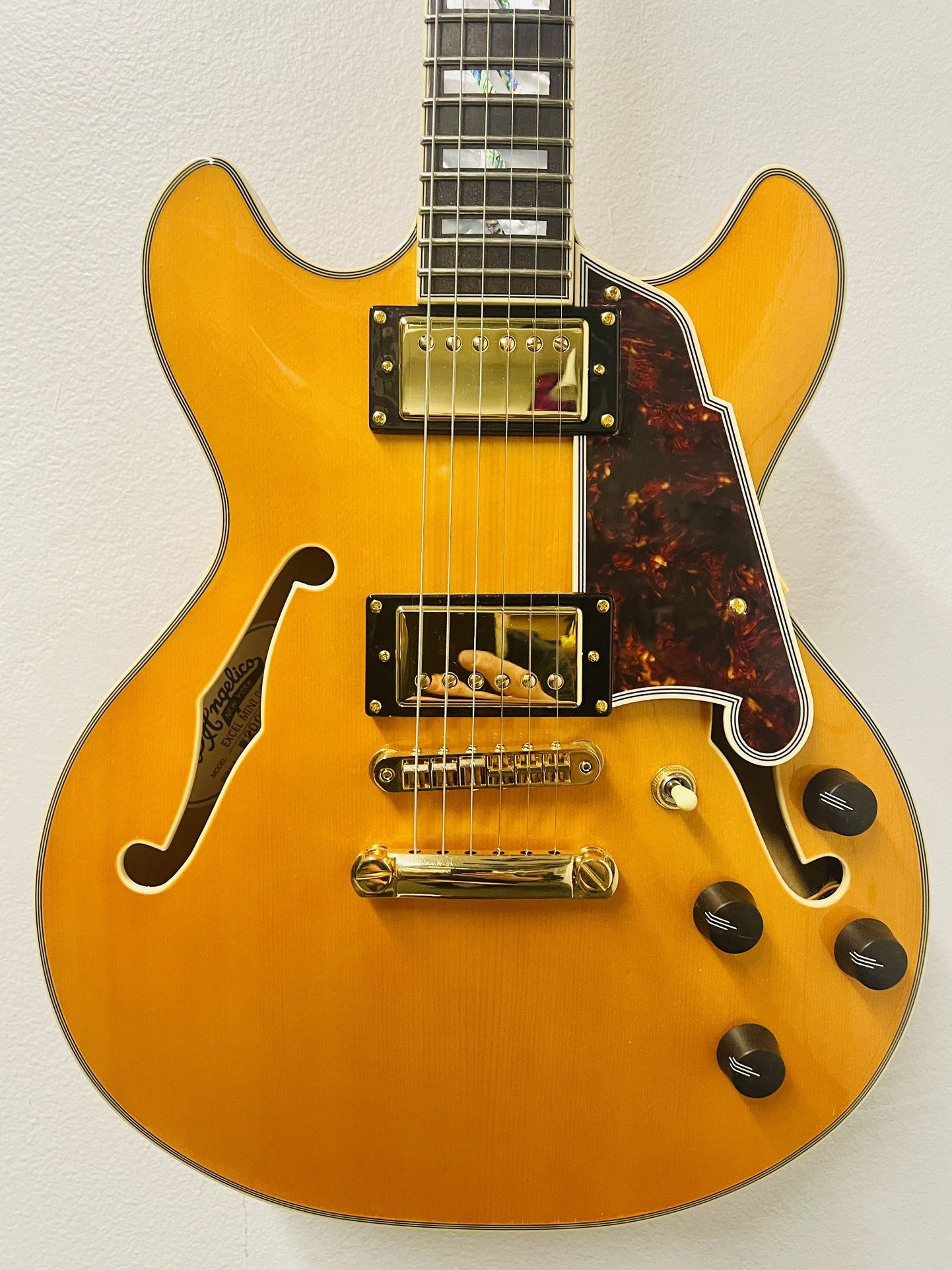 2020 D'Angelico Excel Mini DC - Vintage Natural Electric Guitar