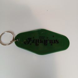 Hotel Key Zodiac Sign Keychain