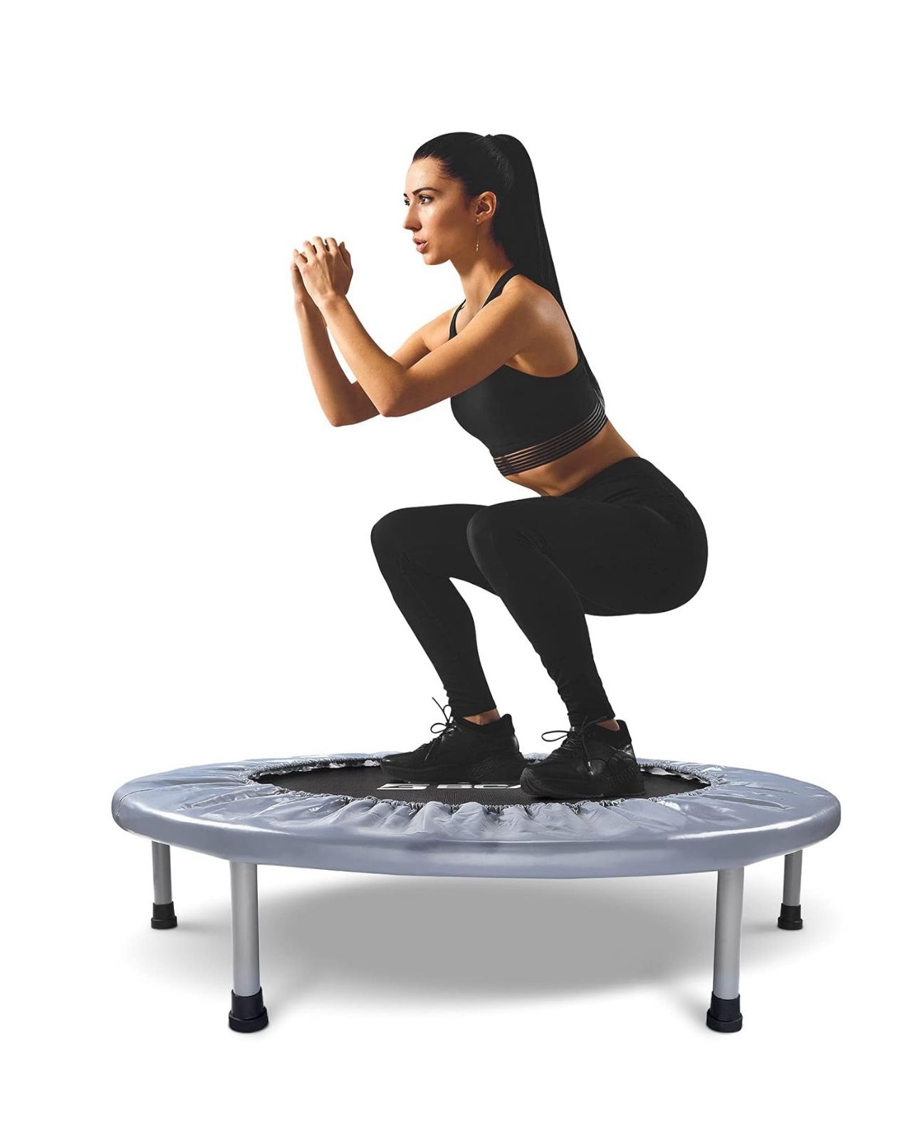 BCAN 36 Mini Trampoline Rebounder Trampoline for Adults Max Load 170lbs Small Trampoline Exercise Trampoline Fitness Trampoline Indoor/Garden Workout