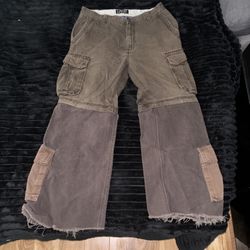 Custom Vintage Dark green Pants 