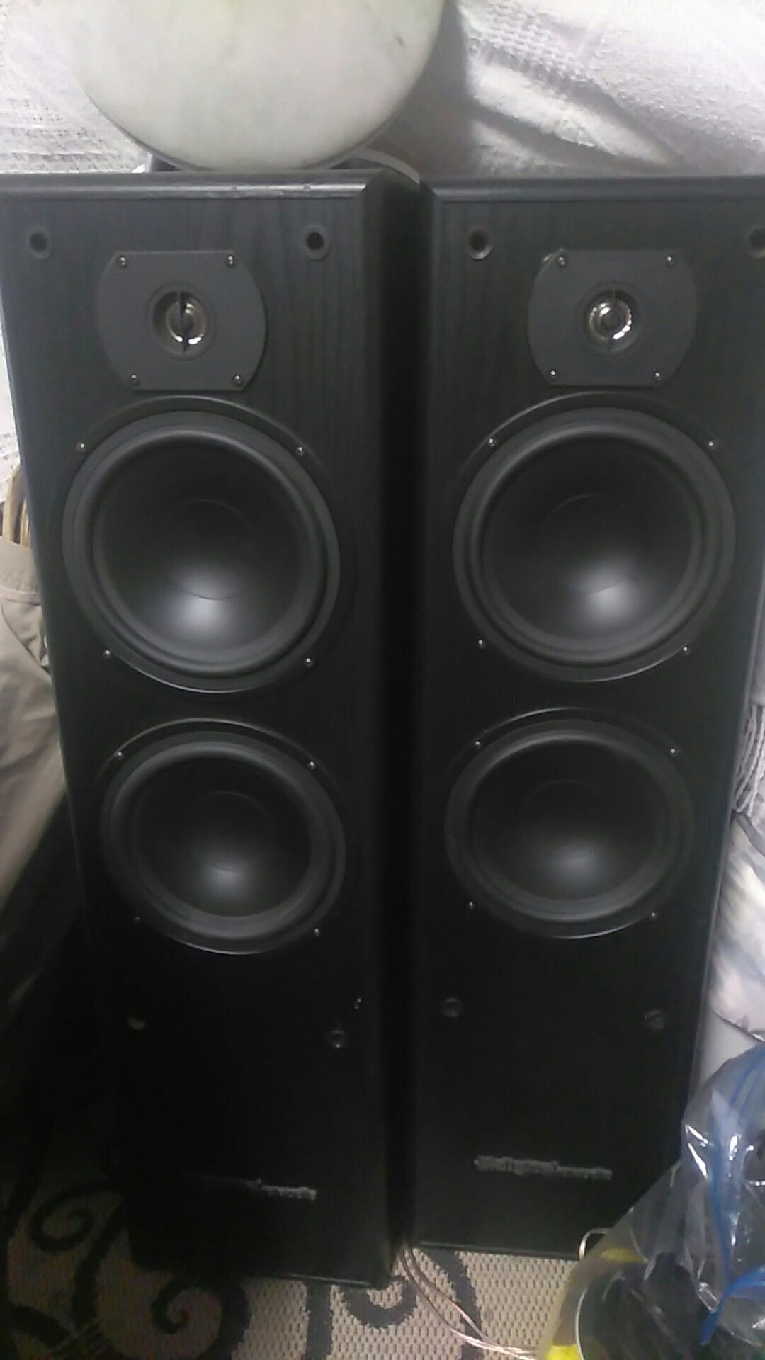 Audio acoustics home stereo speakers very clean and crisp sound