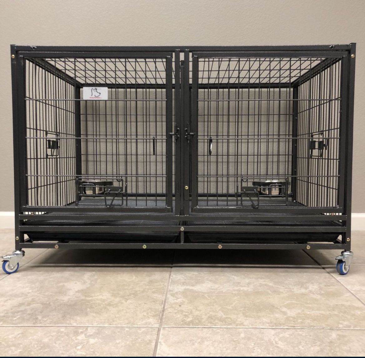 Brand New Heavy Duty Stackable 43” Dog Kennel