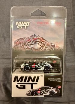 Mini GT Porsche 911 GT3 R  #77 Rexy Skeleton AO Racing Peterson Museum Exclusive RARE!!!