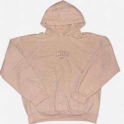Mens Gildan Classic Nike Hoodie Design Tan Pullover Hoodie Sweater Size Medium