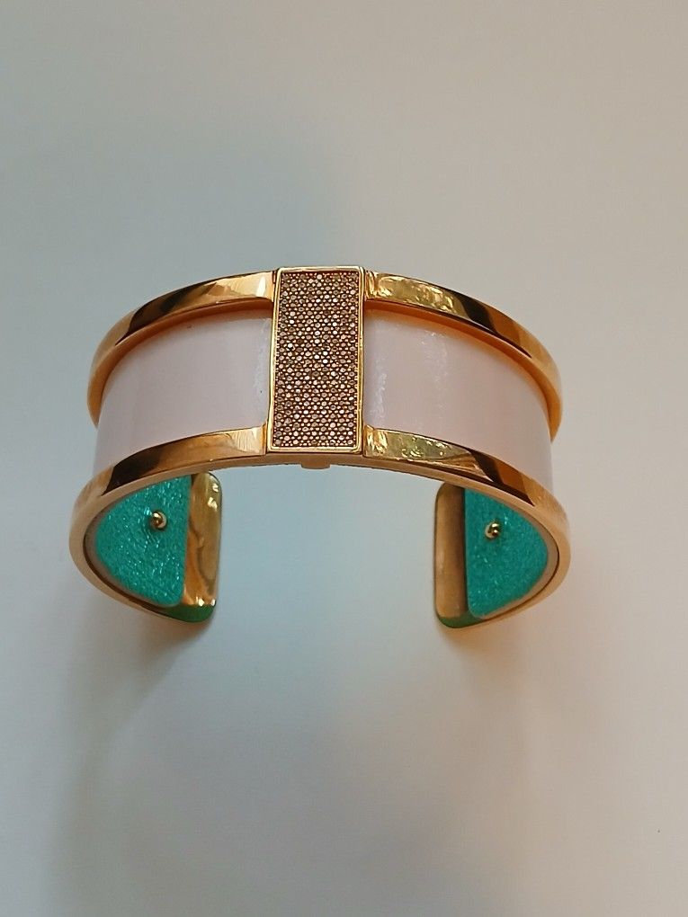 Les Georgettes Ladies Bracelet/Cuff Pink, Gold