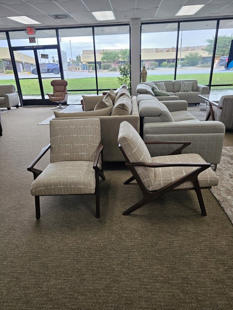 Fabric Accent Chair-Swaxon