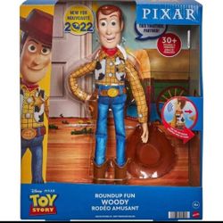 Disney Toy Story Roundup Fun Woody Doll 30+ Phrases Iconic Western Outfit