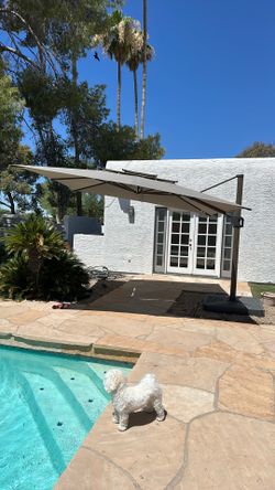 11’ articulating patio umbrella