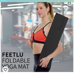 Foldable Yoga Mat - 6mm & 8mm Thick, Large, Lightweight, and Easy to Store - Anti-Slip Folding Exercise Mat for Yoga, Pilates, Home Workouts, and Floo