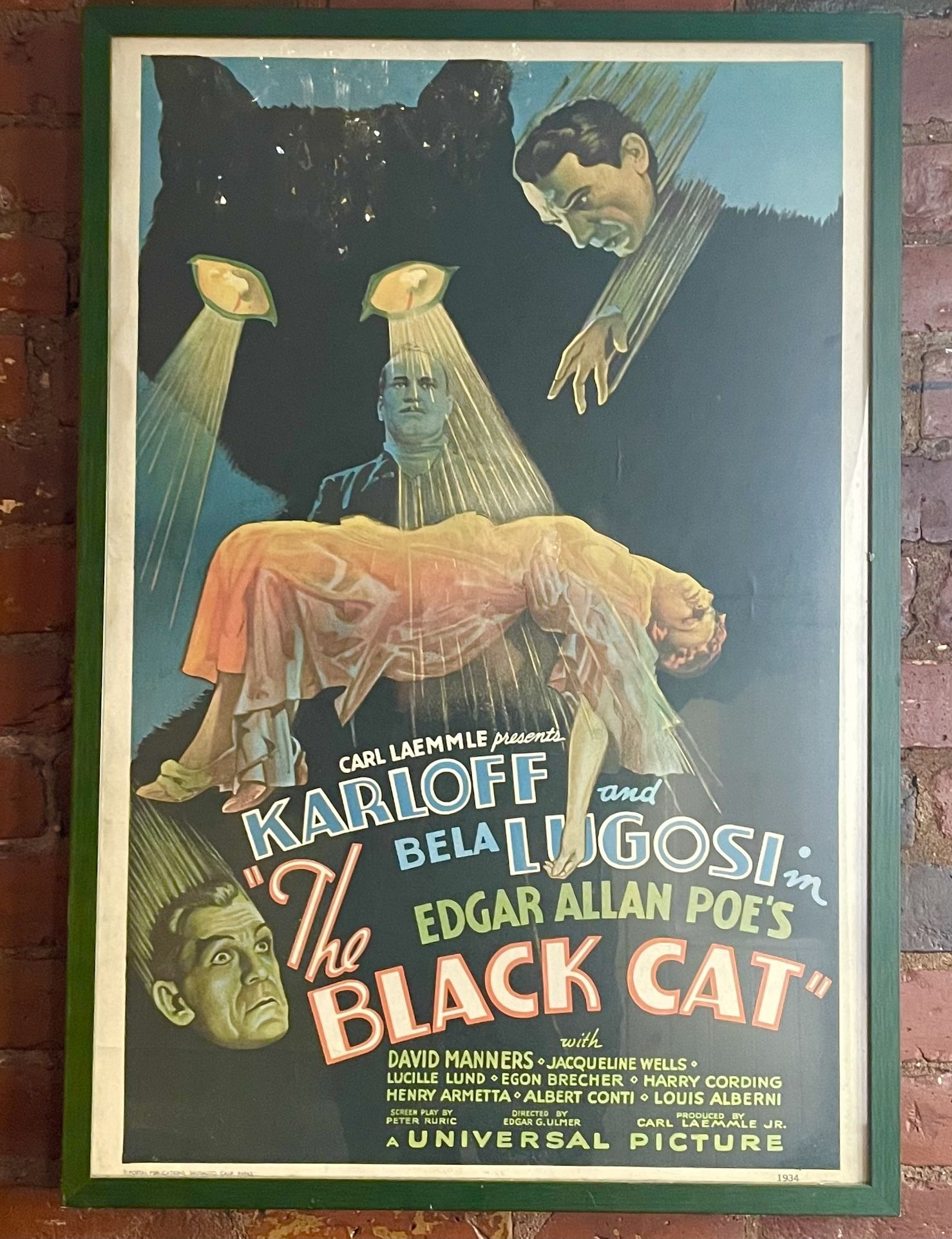 Framed Vintage horror Classic Movie Poster