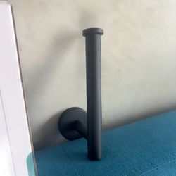 New Black Metal Toilet Paper Holder