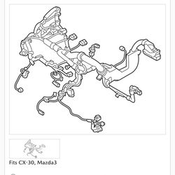 CX-30 Wire Harness 2018 To Current Model