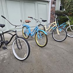  Bicycles, Beach Cruisers