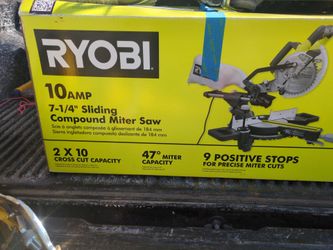 Ryobi 10 Amp 7-1/4" Sliding Compound Miter Saw