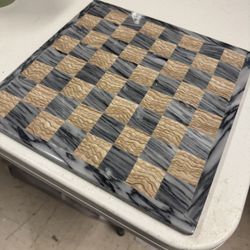 Marble & Onyx Chess Board - Excellent Condition 