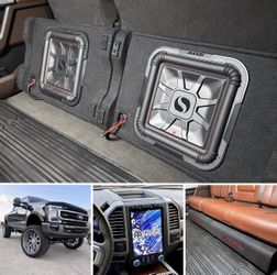 NEW FULL BASS PACKAGE KICKER L7t 12” INSTALLED FIT SINGLE AND CREW CAB TRUCKS