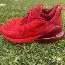 Nike Men's Air Max 270 'University Red' Triple Red CV7544-600 Size 8.5