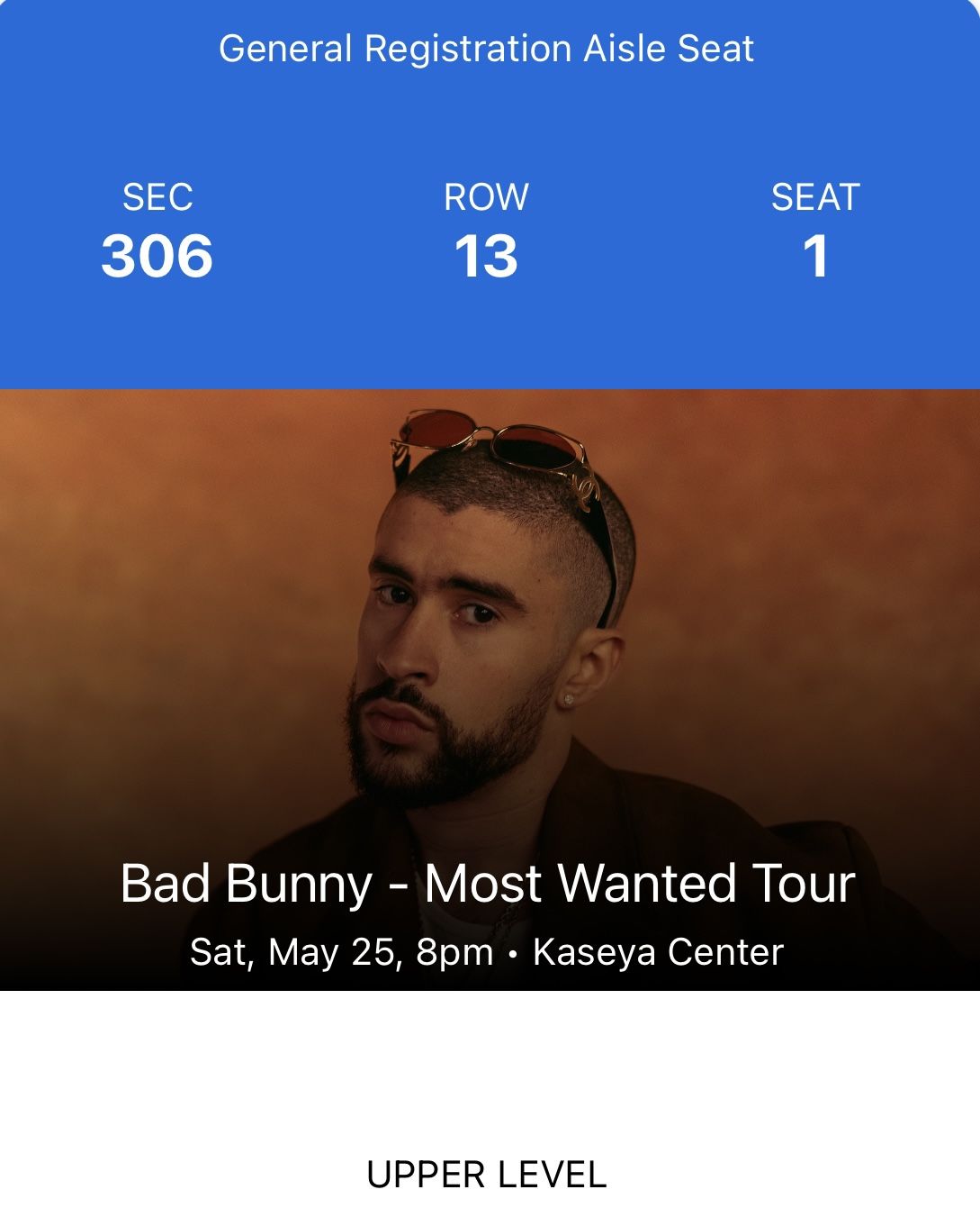 2 Tickets To Bad Bunny 5/25