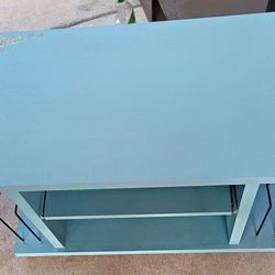 Rolling Record Table w/slide Out Shelf