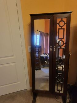 Jewelry Mirrored Armoire