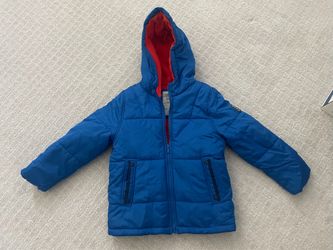 Kids Boys Puffer Jacket Size 7 Blue