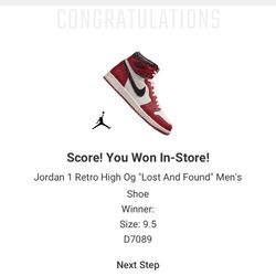 Jordan 1 Lost And Found 