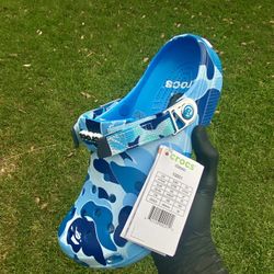 Bape x Croc Classic Blue 