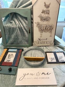 Farmhouse decor Home decor animal stack picture Round Shelf & more