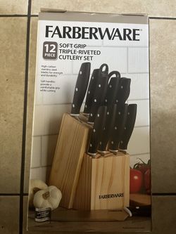faberware soft grip triple-riveted cutlery set