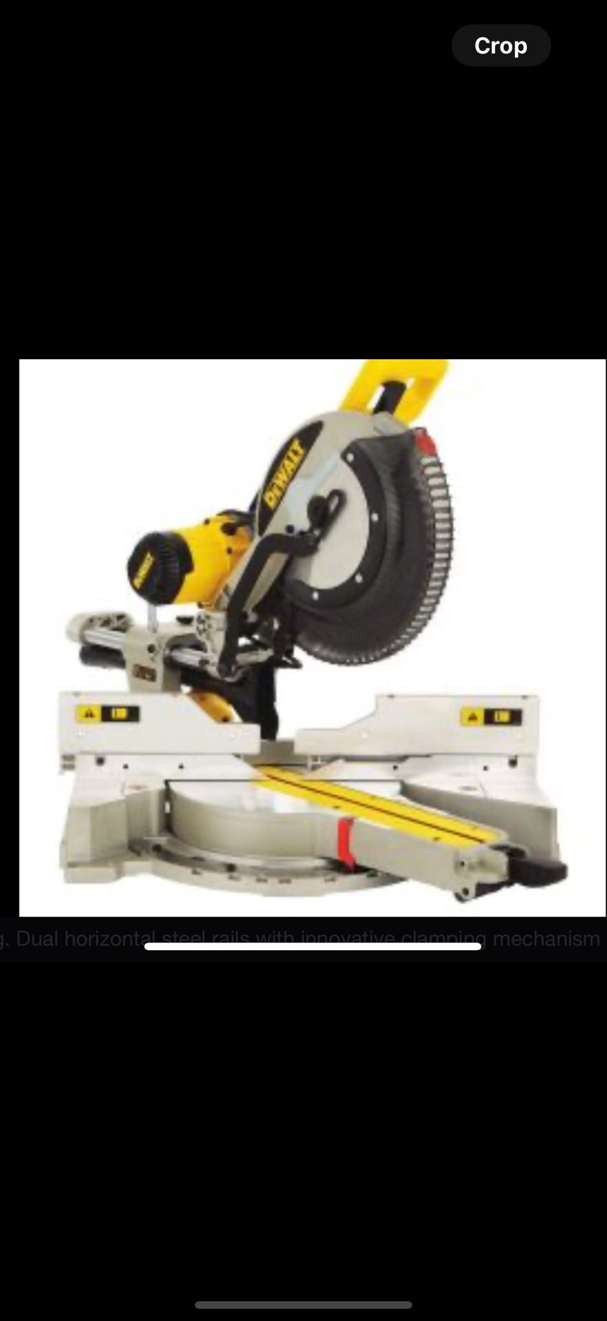12” Double Bevel Miter Saw Dewalt