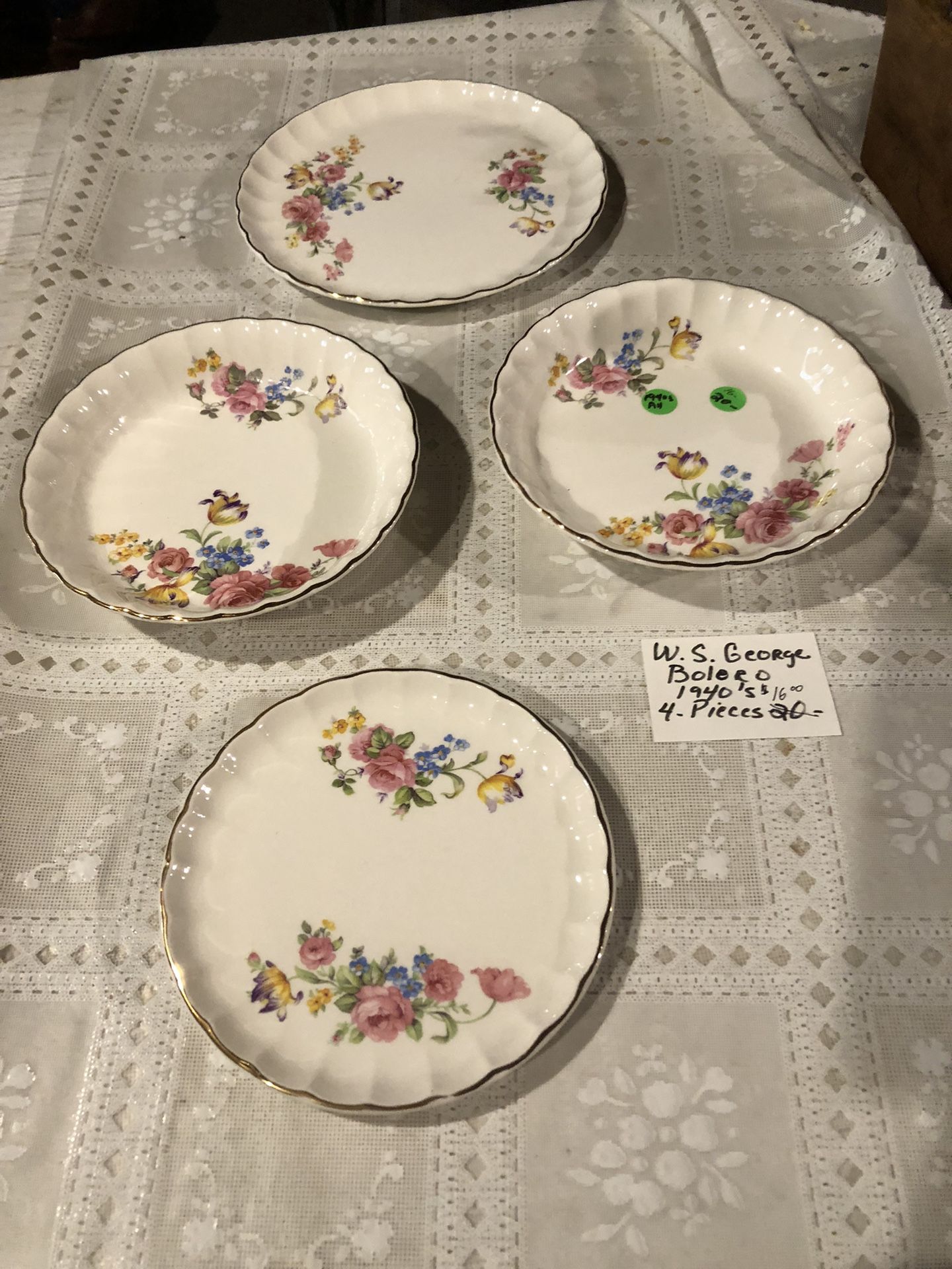 Vintage W.S George Bolero 1940’s Dishes Cash/Venmo P/Up White Bear Lake Home