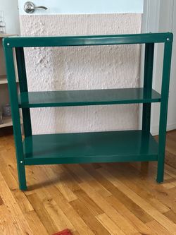 Green IKEA Side table/plant stand