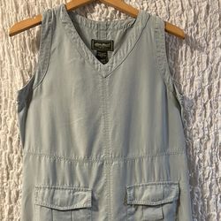 Eddie Bauer: Sleeveless Midi Dress, Pockets, Size: Small 