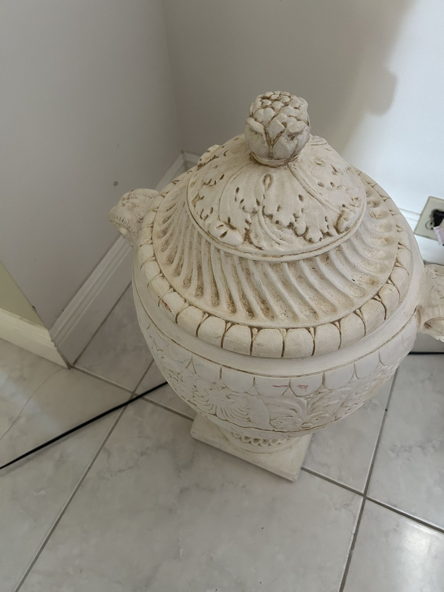 Planter Or Decorative Urn, For Indoor Or Outdoors 